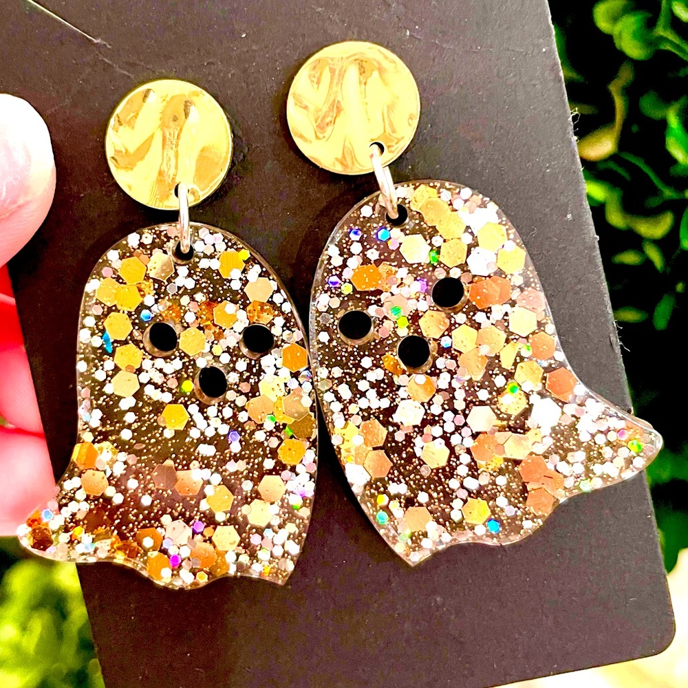 Acrylic Ghost Earrings